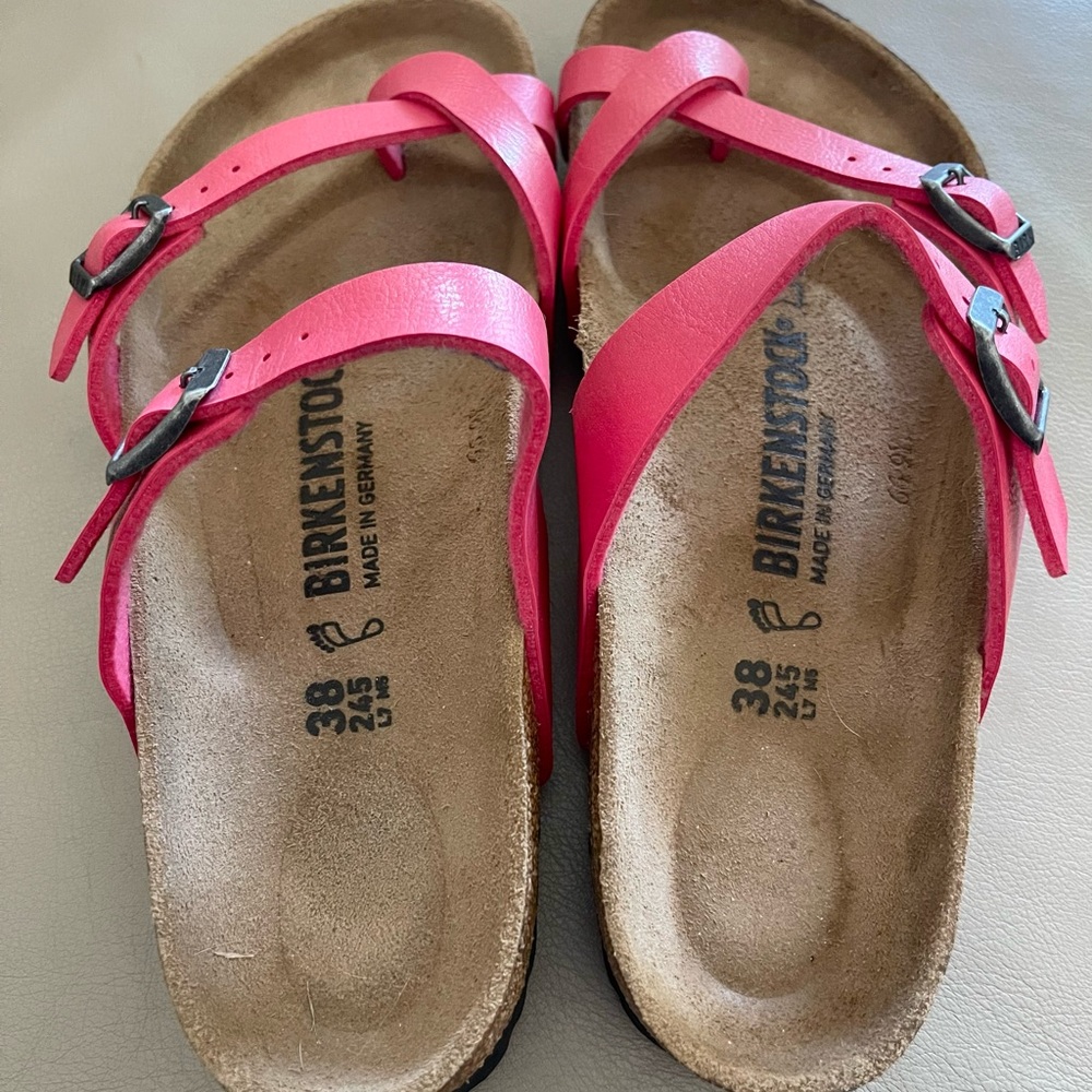 NEW!!  Birkenstock Mayari Birko Flor Pink, size 38